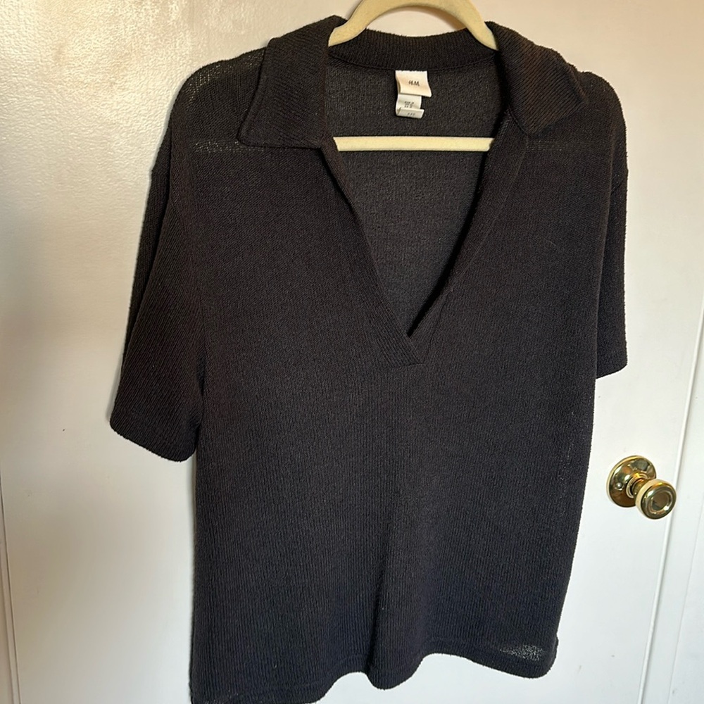 Woven collared blouse